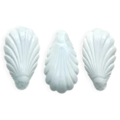 Trio de coupelles coquillage en porcelaine blanche Pillivuyt