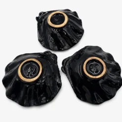 Trio de coupelles coquillages en céramique années 1950/60