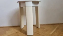 Trio de tabourets ou tables d'appoint du milieu du siècle, Olaf Von Bohr pour Gedy, Italie, années 1970.