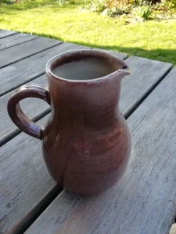Trio de théières en grès artisanal