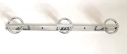 Triple patères Art Déco de Jean Royère Largeur 45 cm