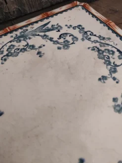 Trivet antique en porcelaine Français