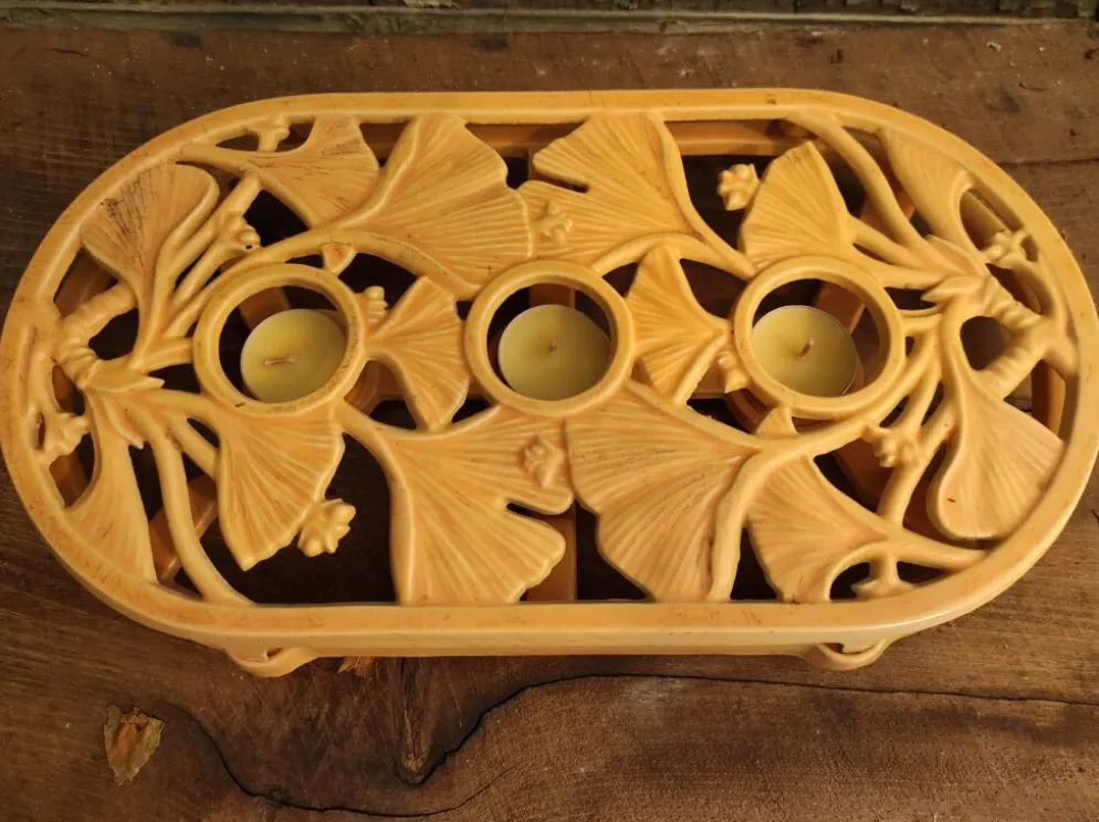 Trivet vintage français spécial pour garder les aliments au chaud