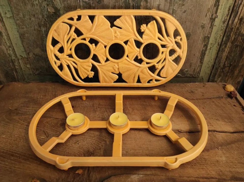 Trivet vintage français spécial pour garder les aliments au chaud