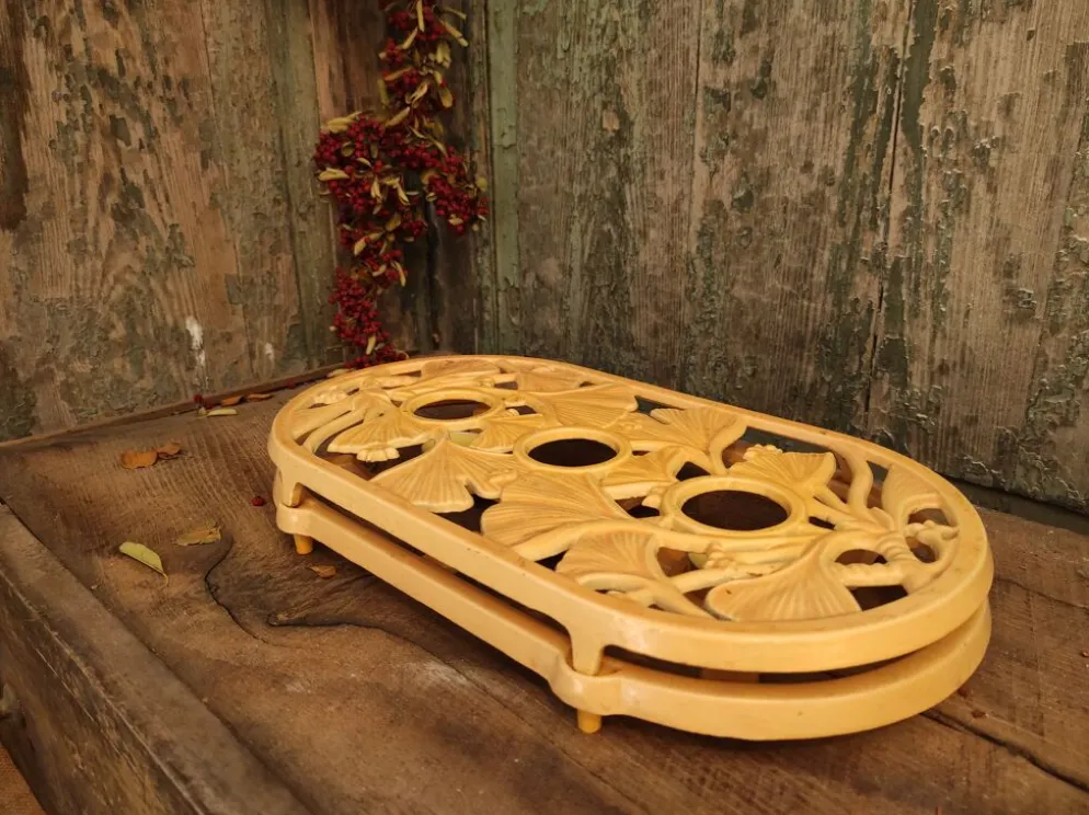 Trivet vintage français spécial pour garder les aliments au chaud