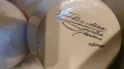 Trois carafes en grès vernissé Bardinet distillateur Bordeaux