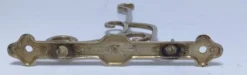 Trois patères laiton chrome aluminium début XXème
