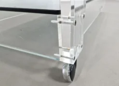 Trolley en lucite et verre fumé | Années 1970
