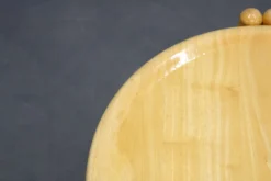 Trolley rond à deux niveaux en bouleau danois de Jens Quistgaard, Lazy Susan, années 1970.