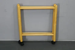 Trolley rond à deux niveaux en bouleau danois de Jens Quistgaard, Lazy Susan, années 1970.