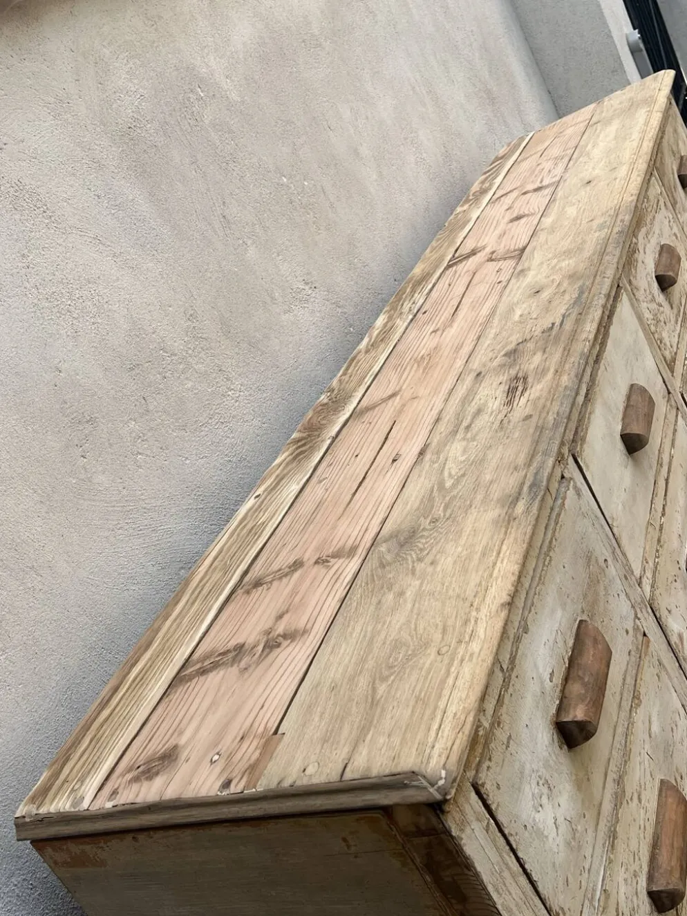 Très beau meuble de métier de magasin ancien avec 8 tiroirs