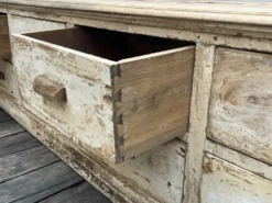 Très beau meuble de métier de magasin ancien avec 8 tiroirs