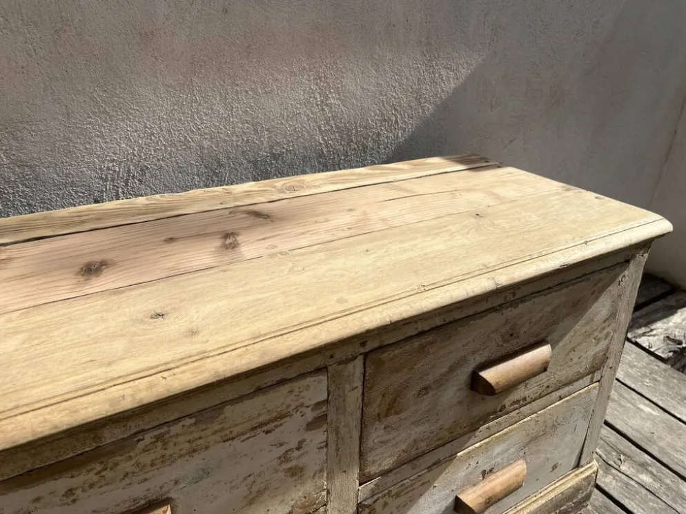 Très beau meuble de métier de magasin ancien avec 8 tiroirs