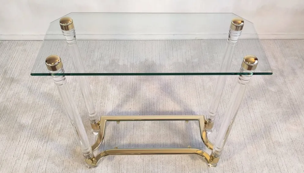 Très belle Console Vintage Années 80 DLG Roméo Réga