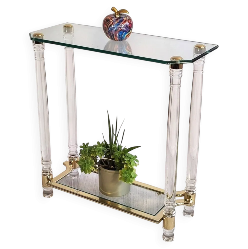 Très belle Console Vintage Années 80 DLG Roméo Réga