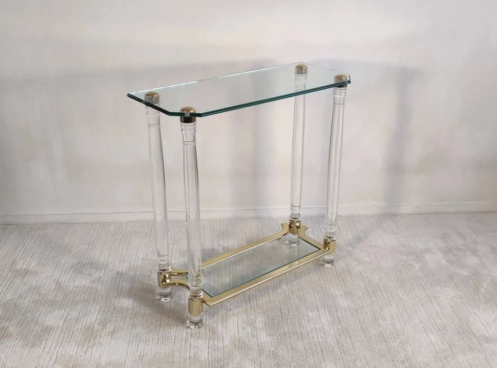 Très belle Console Vintage Années 80 DLG Roméo Réga