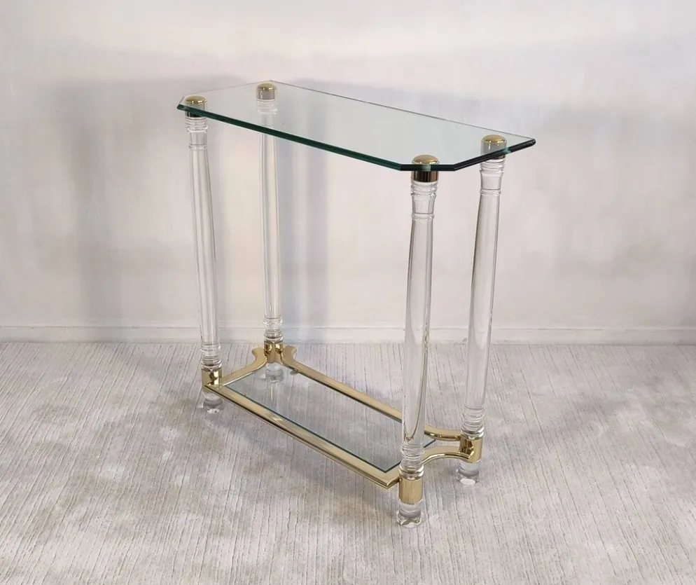Très belle Console Vintage Années 80 DLG Roméo Réga