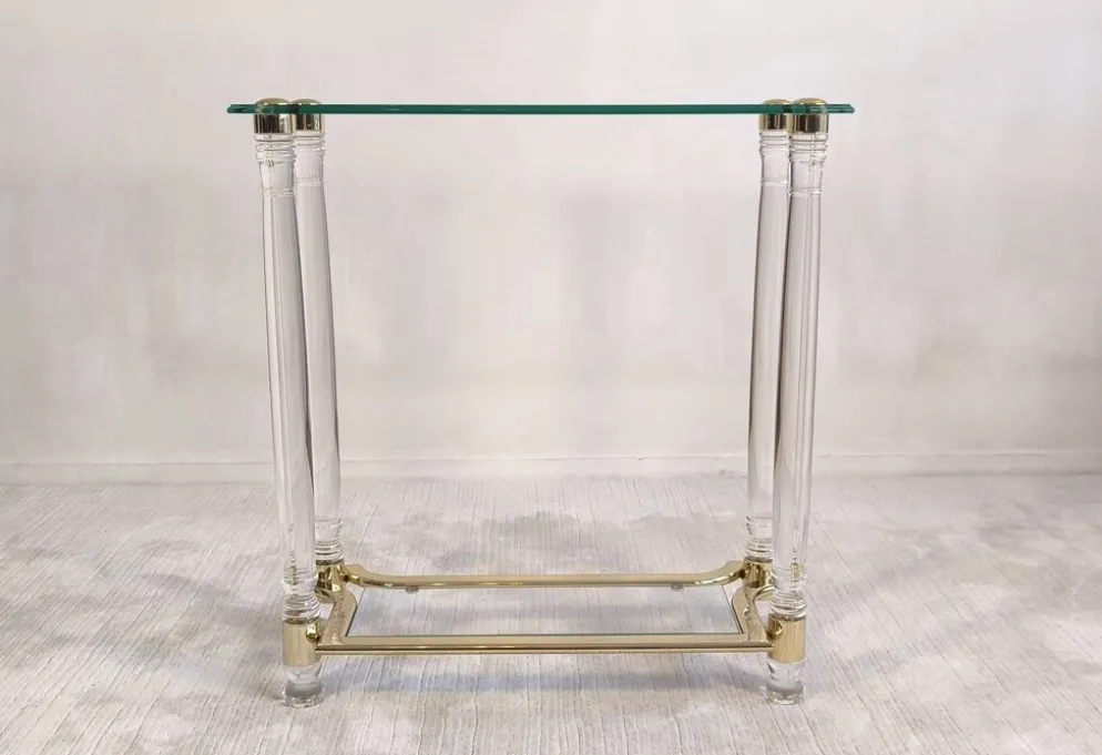Très belle Console Vintage Années 80 DLG Roméo Réga