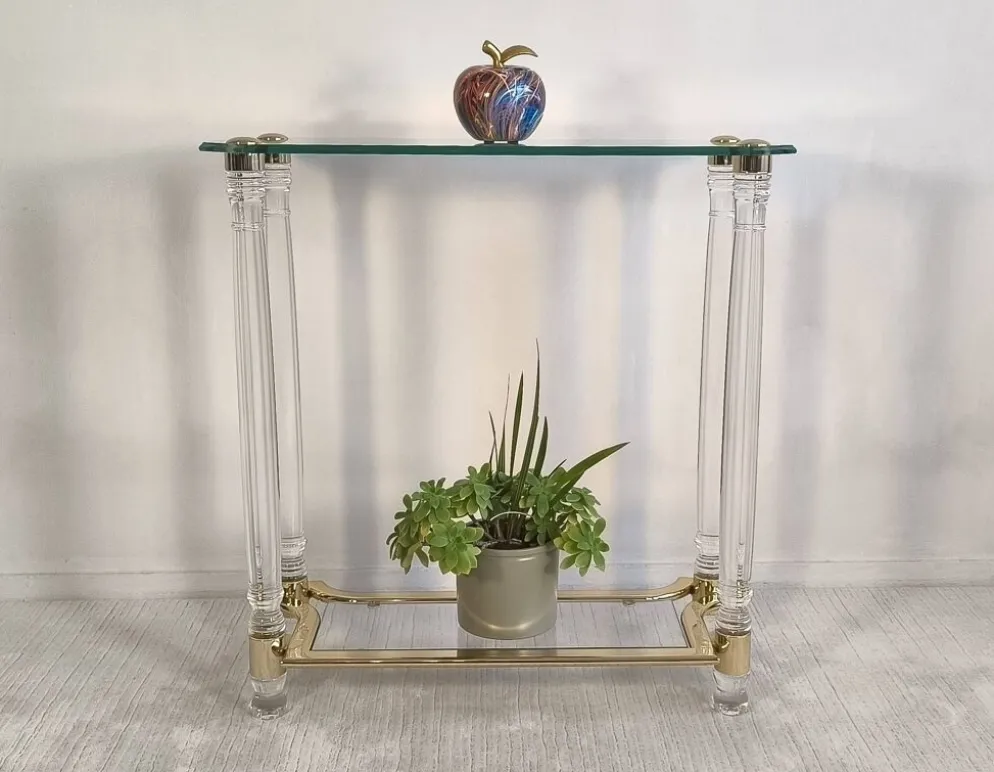 Très belle Console Vintage Années 80 DLG Roméo Réga