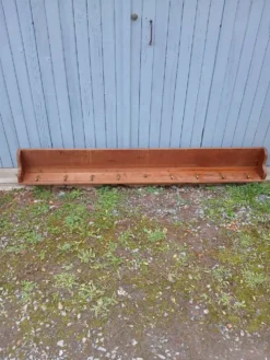 Très grande étagère/ casserolier ancien en bois