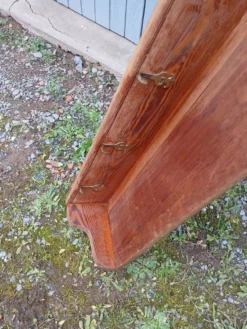 Très grande étagère/ casserolier ancien en bois