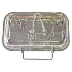 Très joli beurrier en verre de chez Arcoroc en très bon état