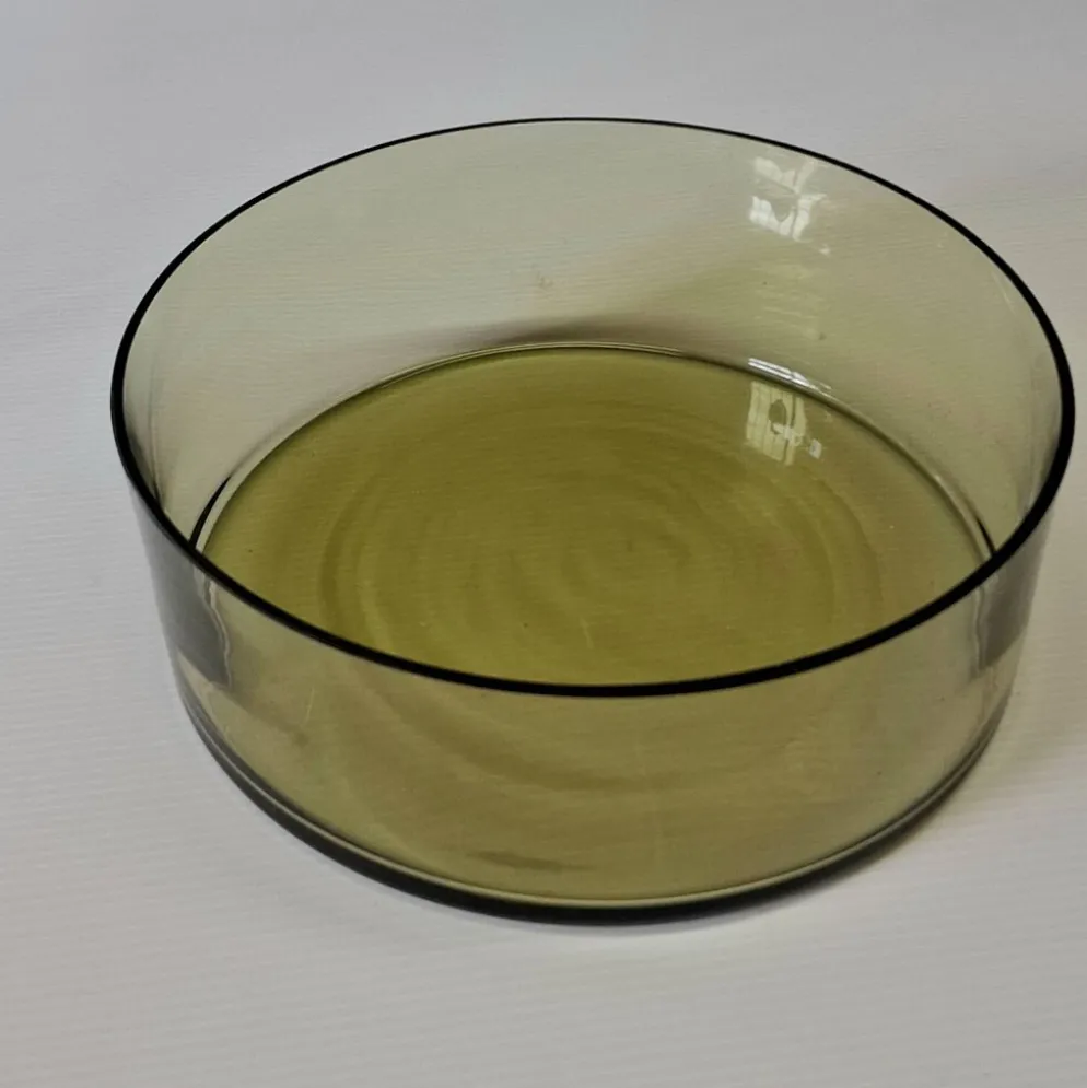 Très joli saladier en verre vintage en très bon état
