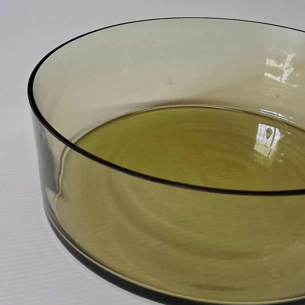 Très joli saladier en verre vintage en très bon état