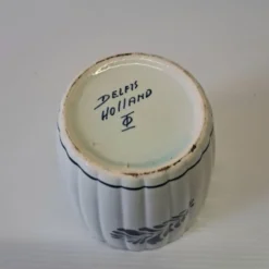 Très joli sucrier ou pot à moutarde de chez Delft Holland en faience en trè