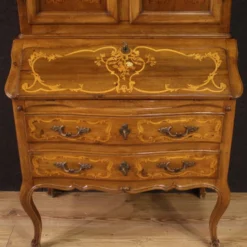 Trumeau italien en bois marqueté dans le style Louis XV