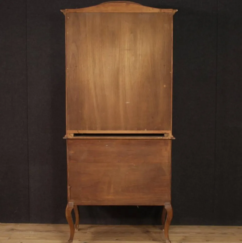 Trumeau italien en bois marqueté dans le style Louis XV