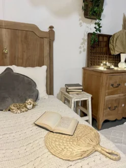 tête de lit en noyer
