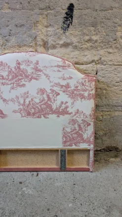 Tête de lit en toile de jouy