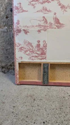 Tête de lit en toile de jouy