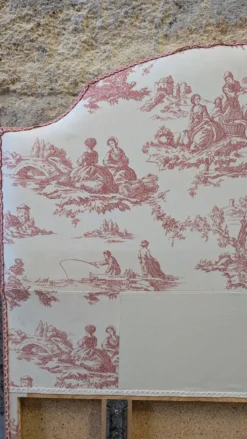 Tête de lit en toile de jouy