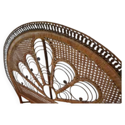 Tête de lit peacock marron