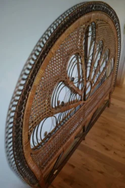 Tête de lit peacock marron