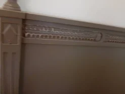 Tête de lit 160 teck peint en gris