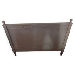 Tête de lit 160 teck peint en gris