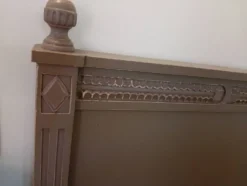 Tête de lit 160 teck peint en gris
