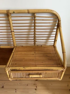 Tête de lit vintage en rotin
