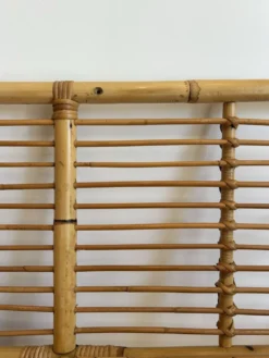 Tête de lit vintage en rotin