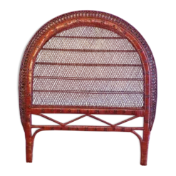 Tête de lit vintage en rotin l=110cm