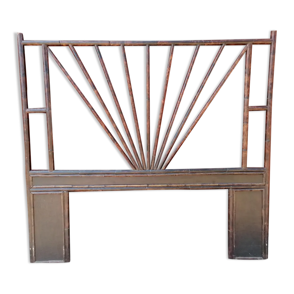 Tête de lit vintage en rotin 2 places 155 x 140 cm