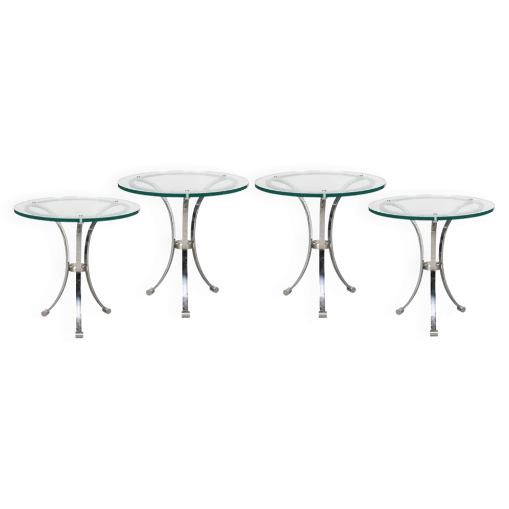 Un ensemble de quatre tables de bar de l'hôtel waldorf, new york c.1940