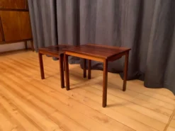 Une paire de tables d’appoint en palissandre Kvalitet Form Funktion Danemark années 1960