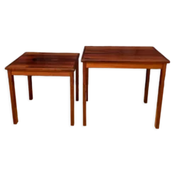 Une paire de tables d’appoint en palissandre Kvalitet Form Funktion Danemark années 1960