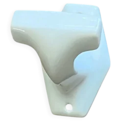 Une patère ancienne en porcelaine blanche porte manteaux porte serviettes