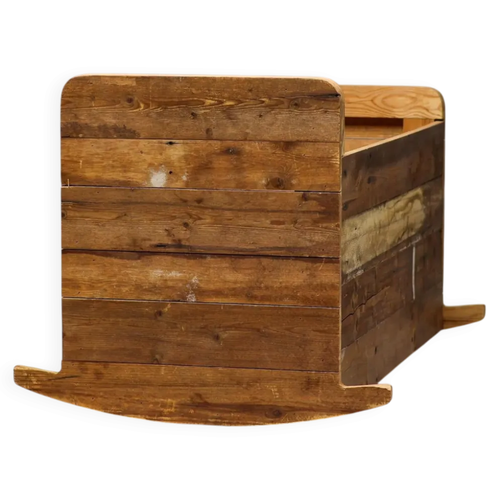 Unique rocking coat rack made from reclaimed wood by Piet Hein Eek.