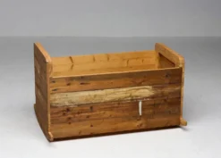 Unique rocking coat rack made from reclaimed wood by Piet Hein Eek.